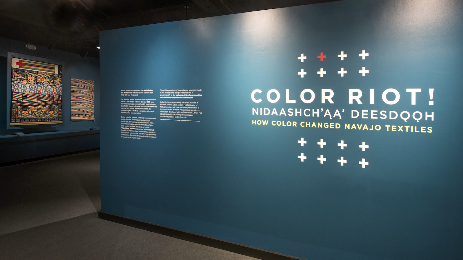 View of the color riot exhibition.