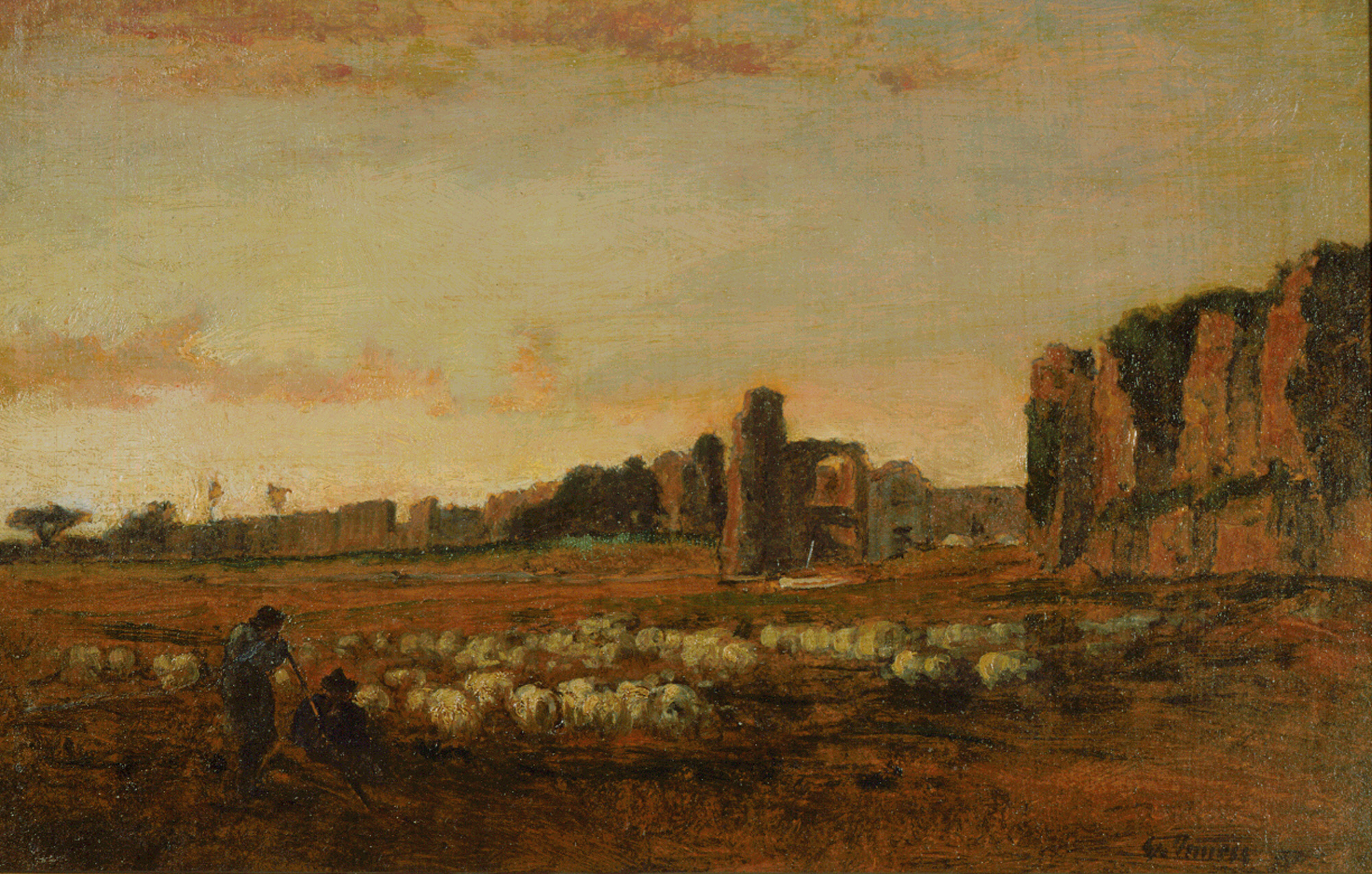 inness' painting "old aqueduct"
