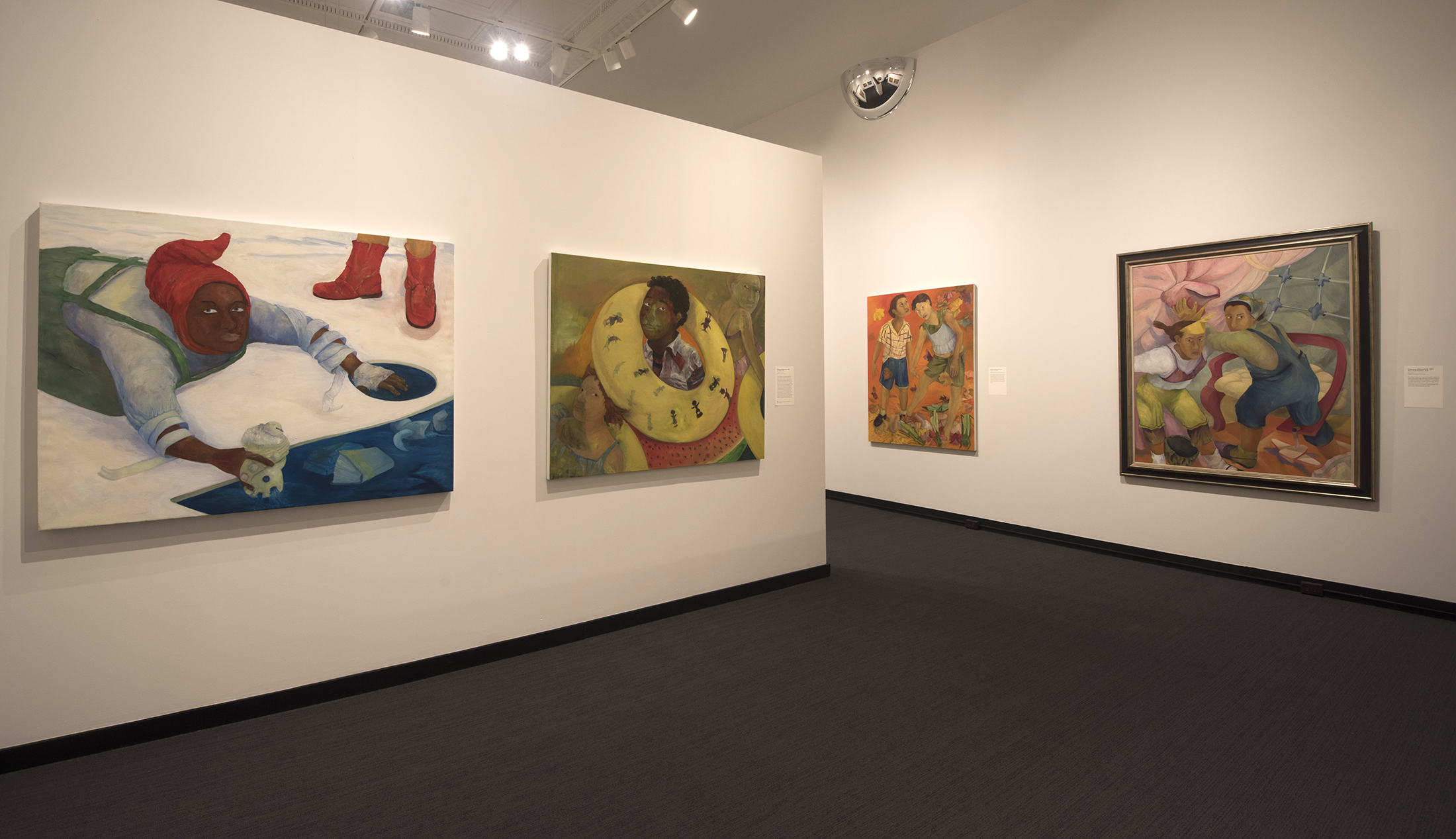 A view of Philemona Williamson's artwork in a MAM gallery.