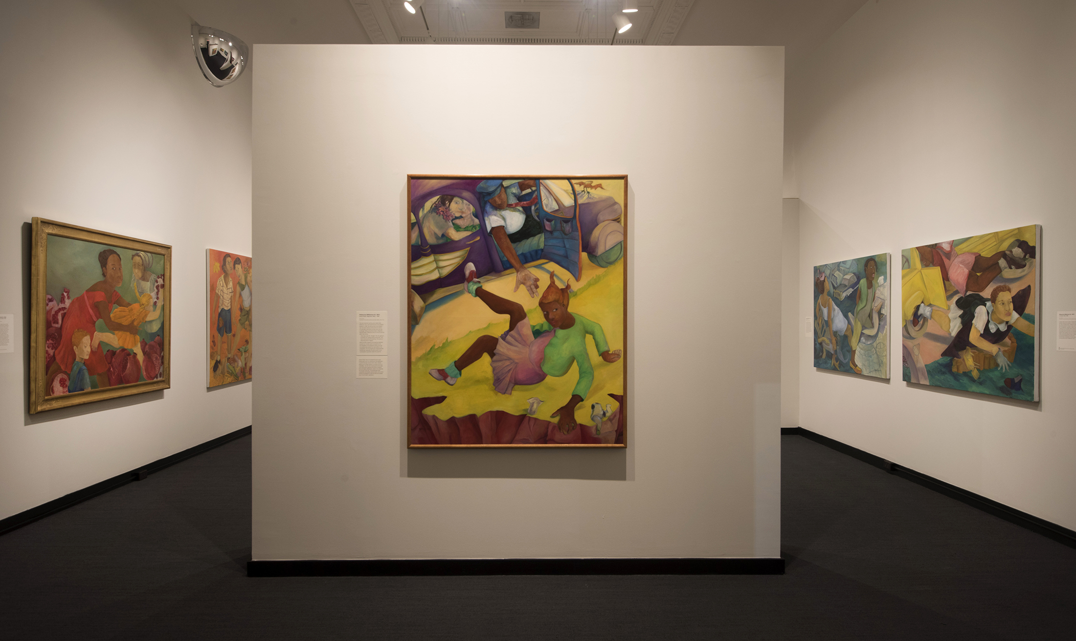 A view of Philemona Williamson's artwork in a MAM gallery.