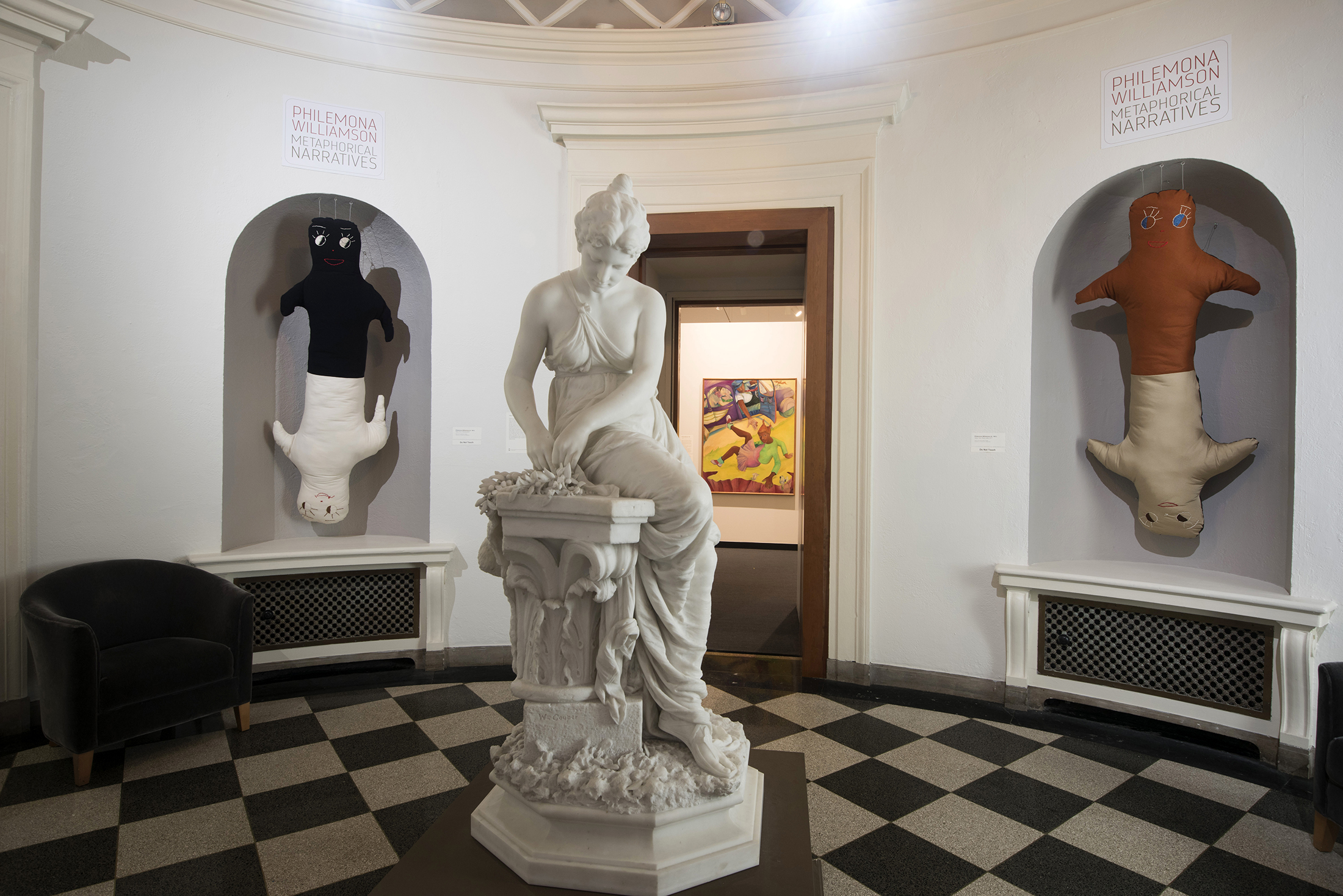 A view of Philemona Williamson's artwork in a MAM gallery.
