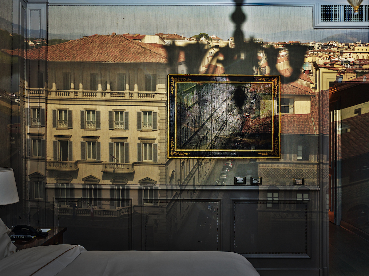 Abelardo Morell's photograph titled 'Camera Obscura: View of Florence from Hotel Exelsior."
