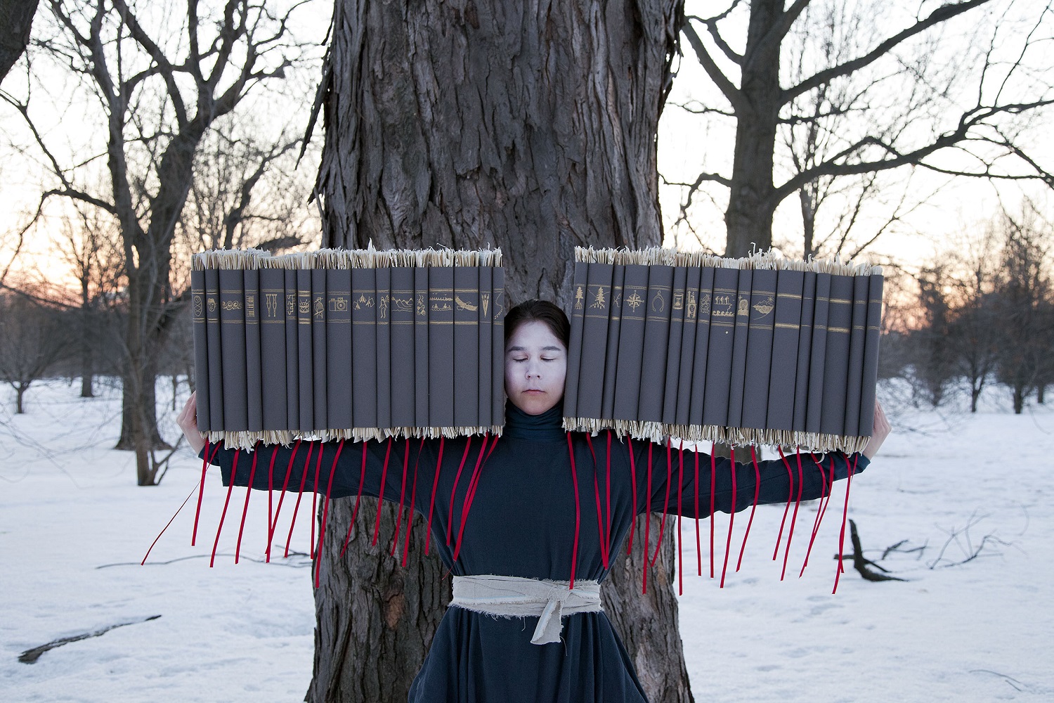 Meryl McMaster (b. 1988), "Time’s Gravity", 2015. From the series “Wanderings.” Giclée print. 30 x 45 in. 