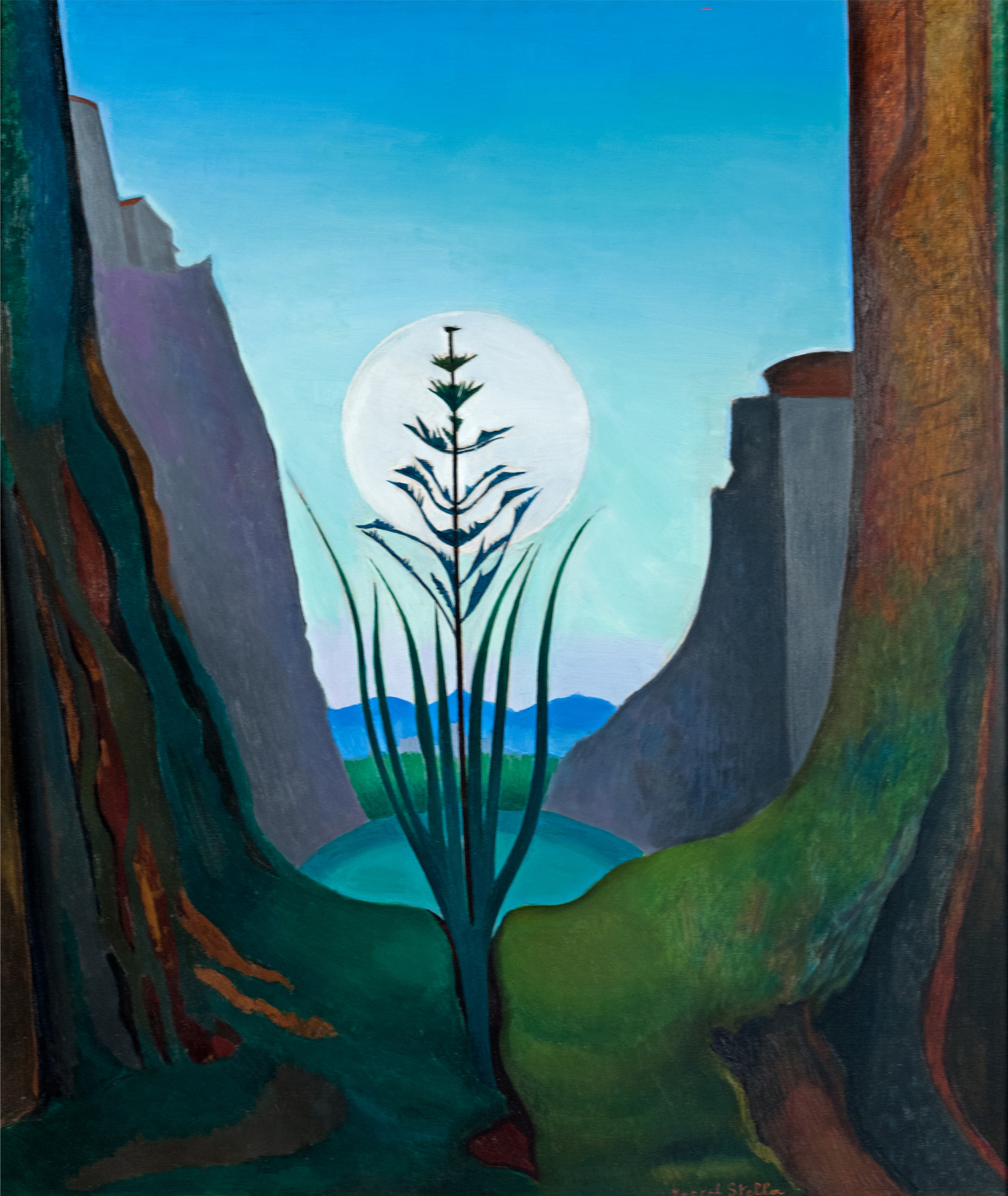 Joseph Stella (1877-1946), "The Little Lake," 1926, oil on canvas, 40 x 34 in. (101.6 x 86.4 cm).