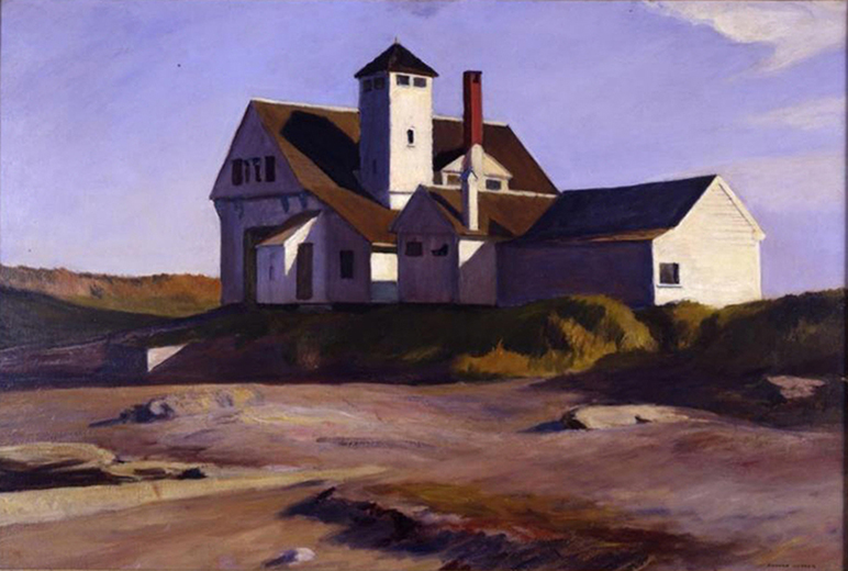 Edward Hopper (1882–1967). Coast Guard Station, 1929. Oil on canvas.