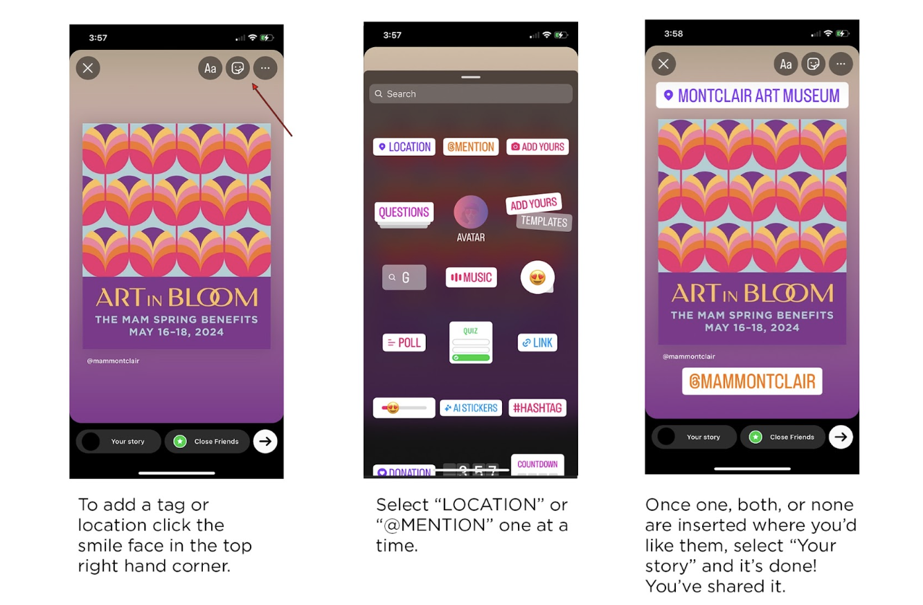 Instagram How to Share on Your Story Visual Guide