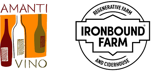 Amanti Vino and Ironbound Farm Logos