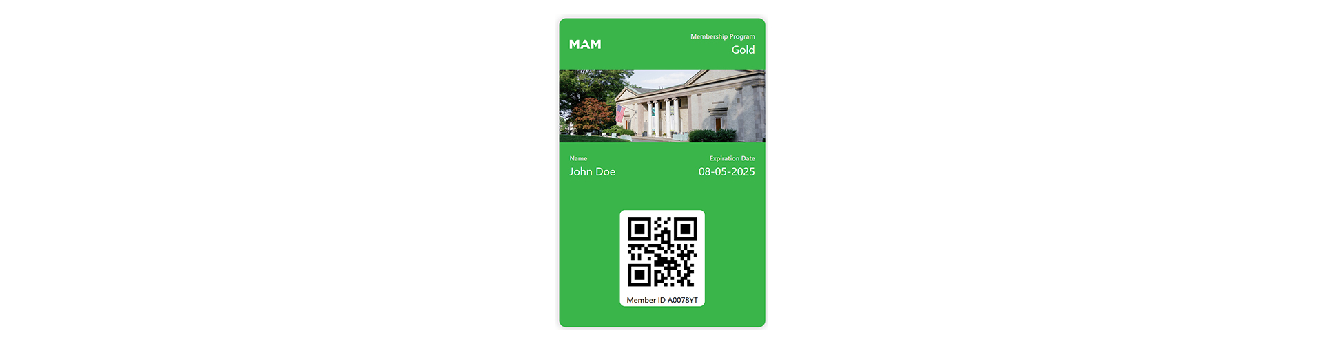 MAM Digital Membership Card