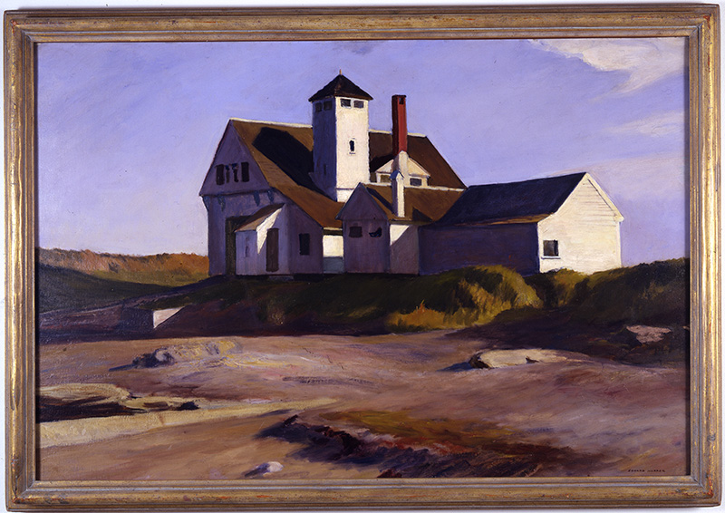 Edward Hopper (1182–1967), "Coast Guard Station," 1929, Oil on canvas, 29 x 43 in. (73.7 x 109.2 cm), Museum Purchase; Picture Buying Fund, 1937.21.