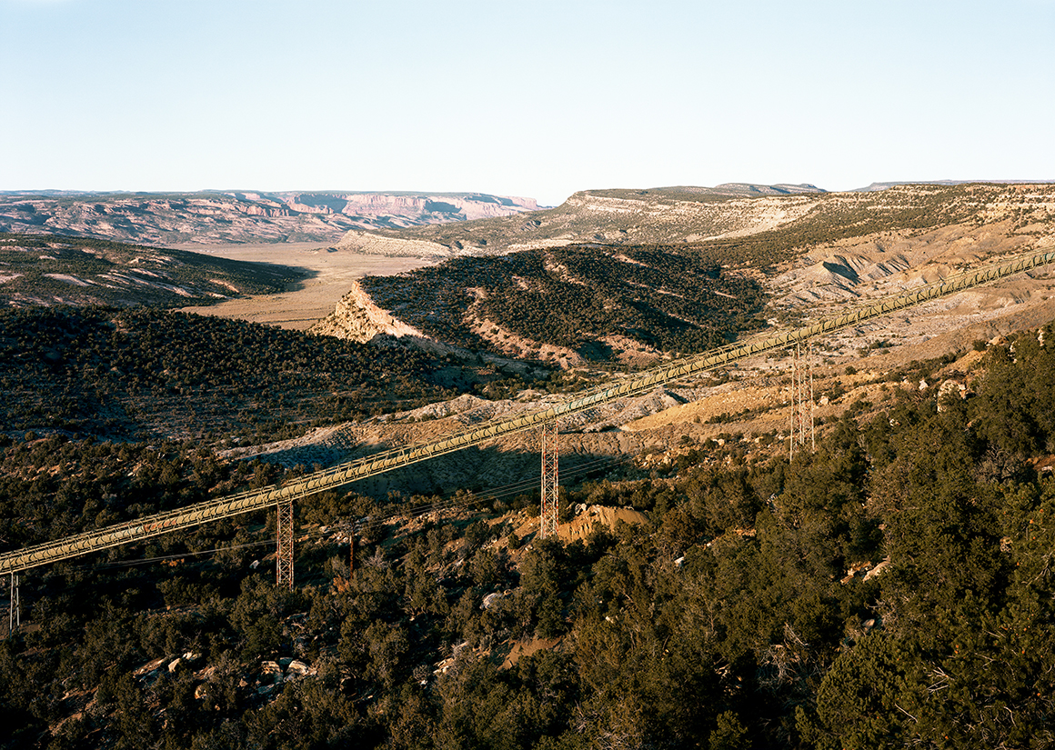 Untitled, (Coal Conveyor Belt), Near Kayenta, Apache-Navajo counties, Arizona, 2017 Chromogenic print Image Size: 32.5 x 42 in. each (2) ED: YRG