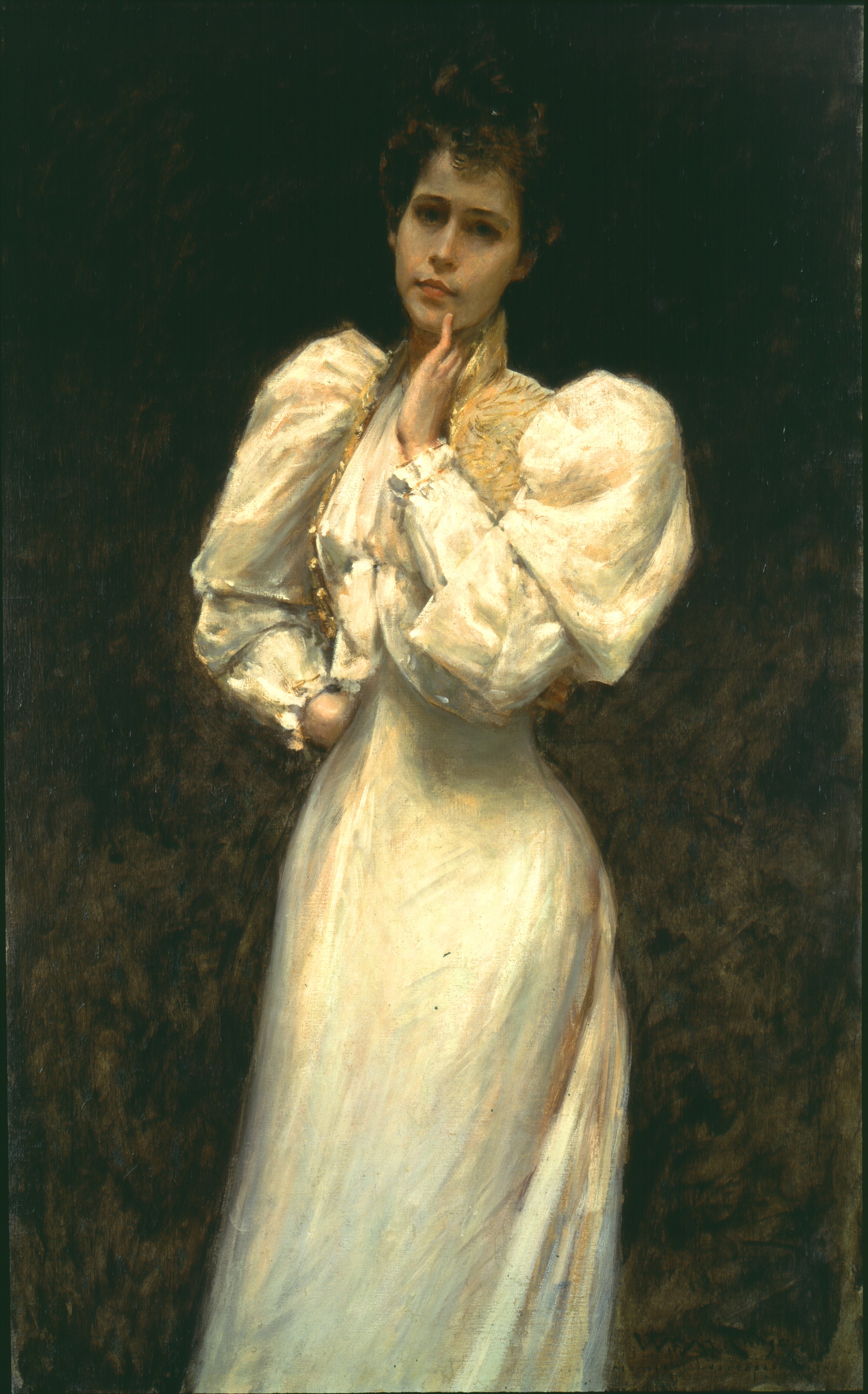William Merritt Chase (1849–1916). "Portrait of Miss L," ca. 1892. Oil on canvas. Carol Vance Wall Collection of American Art.