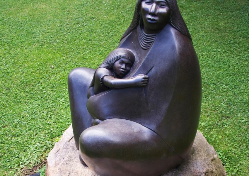 earth mother sculpture on our grounds