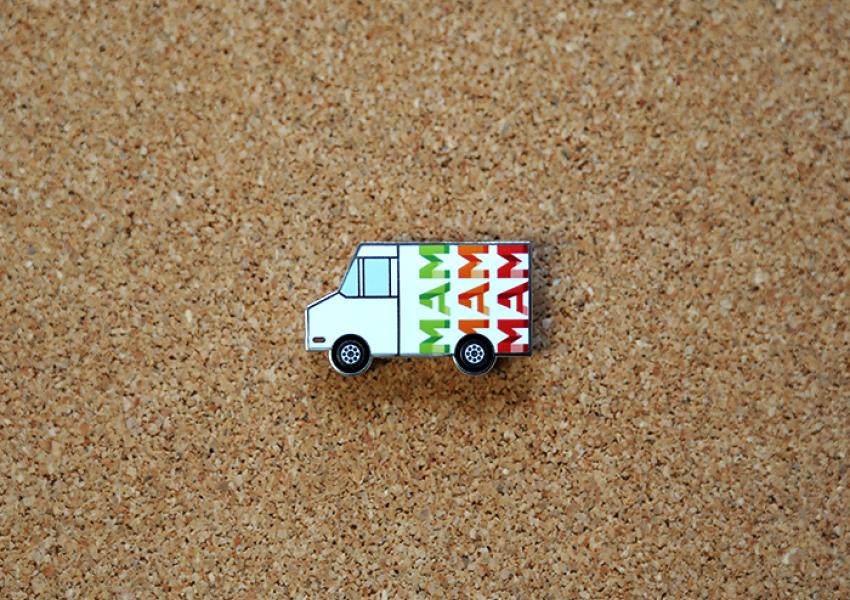 Enamel Pin is the form of MAM's Art Truck
