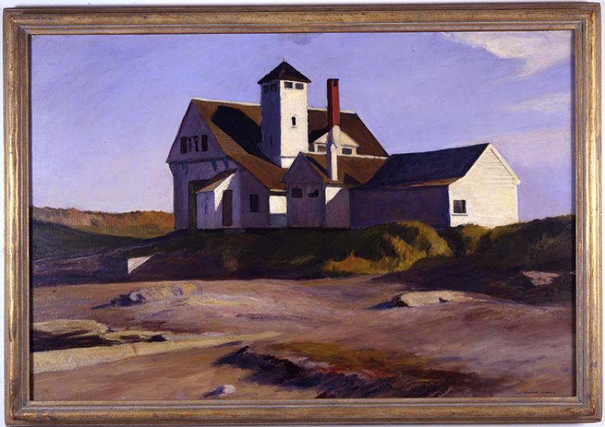 Edward Hopper (1182–1967), "Coast Guard Station," 1929, Oil on canvas, 29 x 43 in. (73.7 x 109.2 cm), Museum Purchase; Picture Buying Fund, 1937.21.