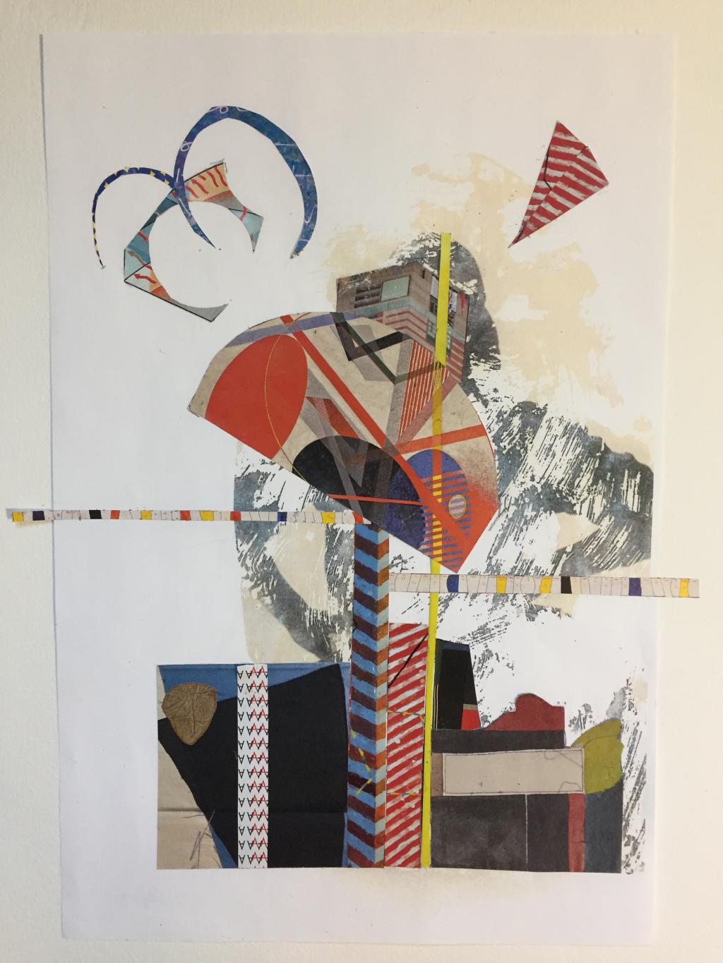 A collage by Judy Gould titled "Balancing Act"