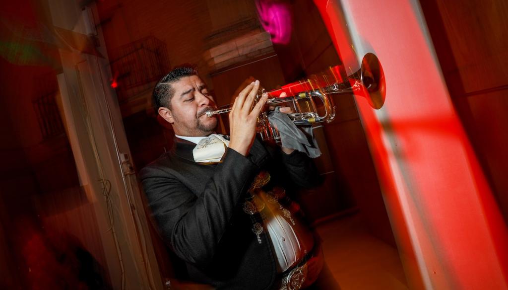 Man playing trumpet