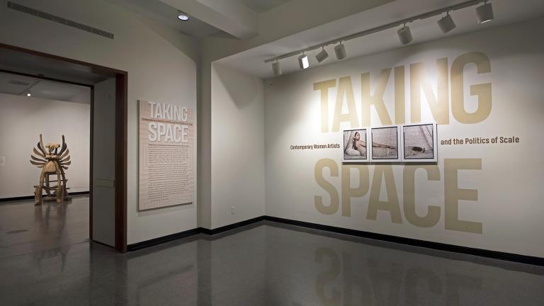 Installation view of "Taking Space: Contemporary Women Artists and the Politics of Scale," photo credit: Peter Jacobs