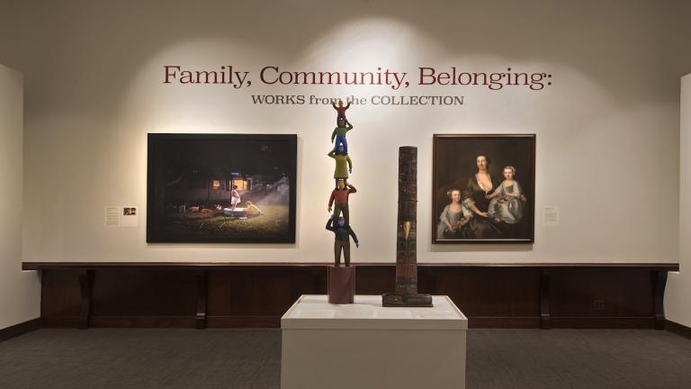 Installation view of "Family, Community, Belonging: Works from the Collection," photo credit: Peter Jacobs