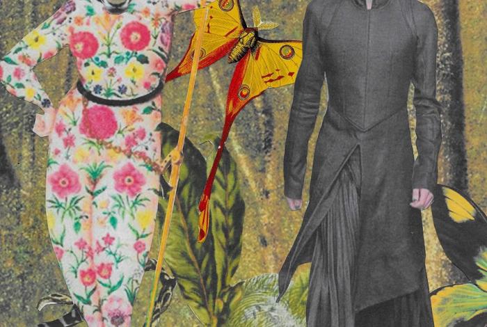 Lori Field's collage titled 'Hierophant.'