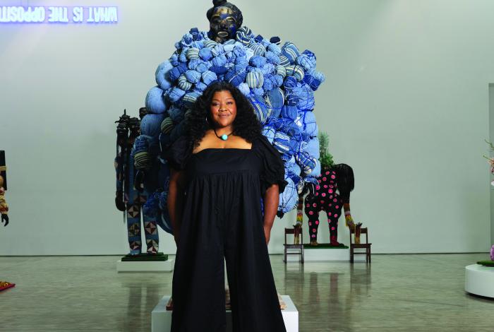 vanessa german, Kasmin Gallery, NY, 2022. Portrait by Joshua Franzos, 2022.