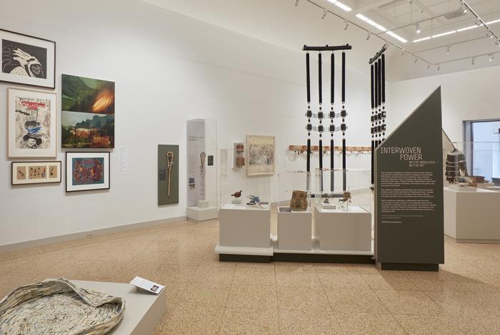 Installation view of "Interwoven Power: Native Knowledge / Native Art" Jason Wyche/Montclair Art Museum