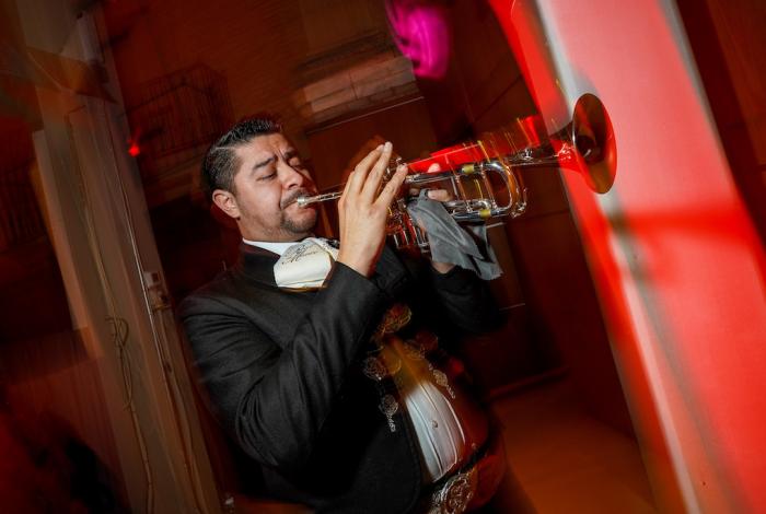 Man playing trumpet