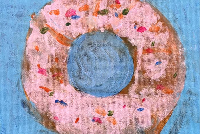 Donut, You Eat It! by Abhilash Ram, acrylic on canvas board